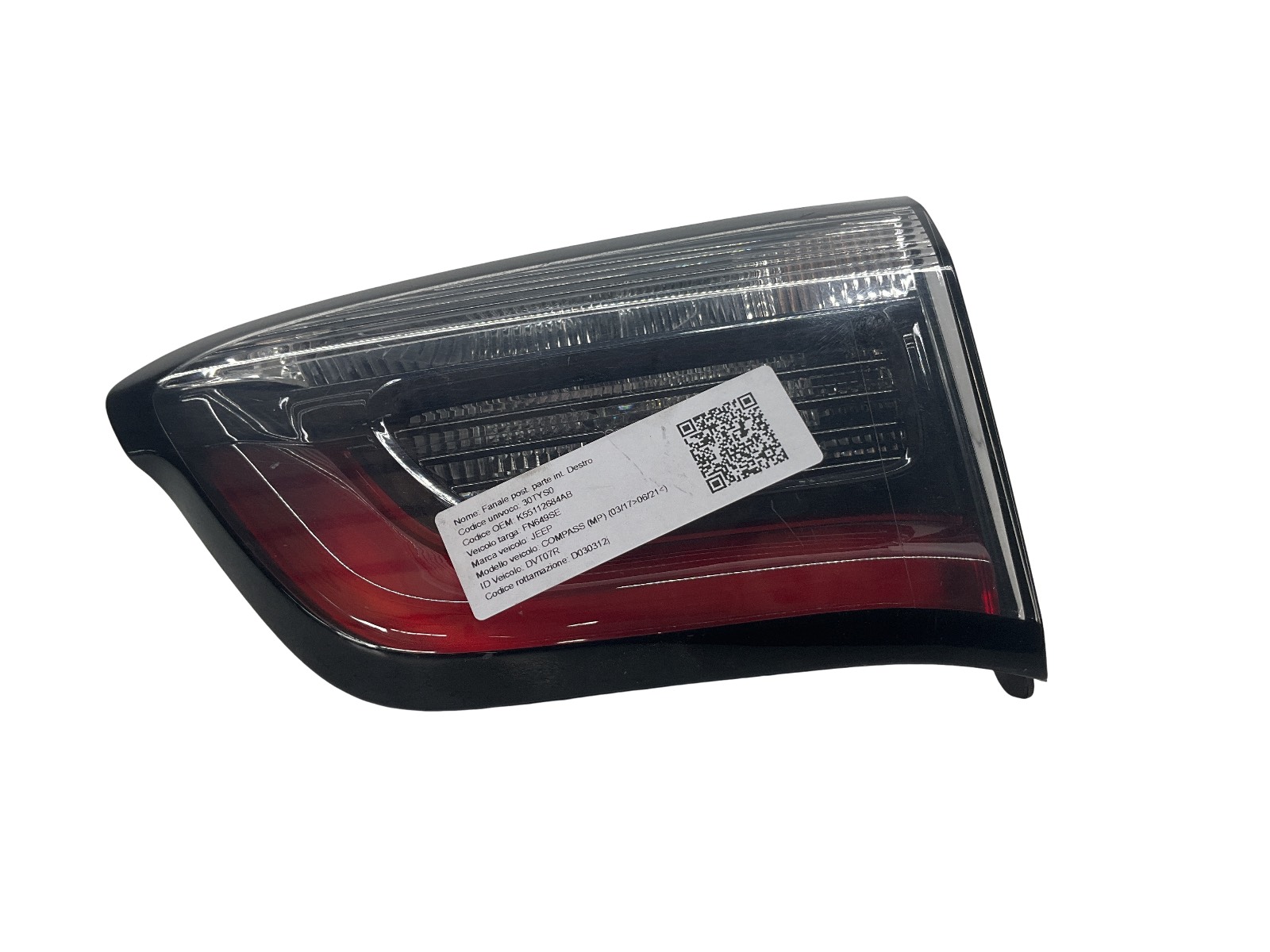 Fanale Post. Parte Int. Destro K55112684AB Usato