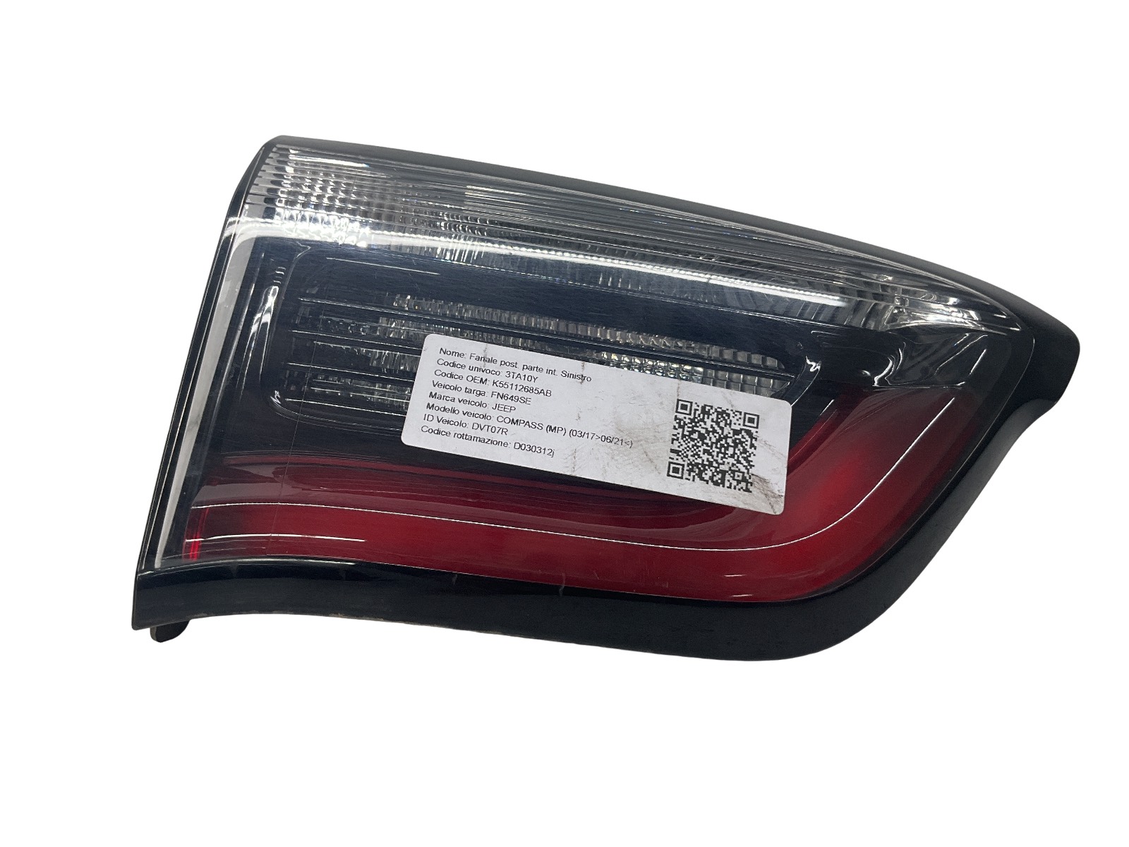Fanale Post. Parte Int. Sinistro K55112685AB Usato