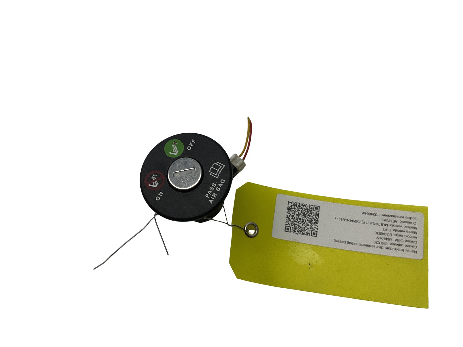 Interruttore Disinserimento Airbag Passeggero 46480451 Usato