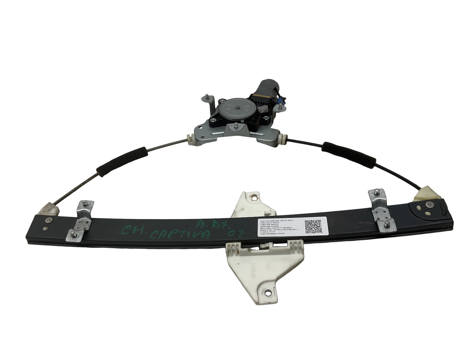 Alzacristallo Elettr. Porta Ant. Destro (Chevrolet Dongyang) 96624333 96627080 Usato