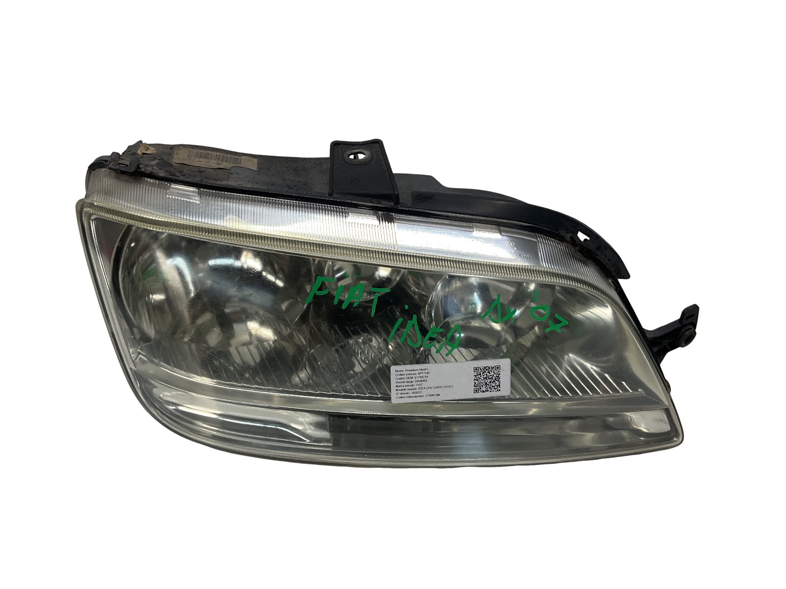 Proiettore Destro (Fiat Al) 51780718 42220748 Usato