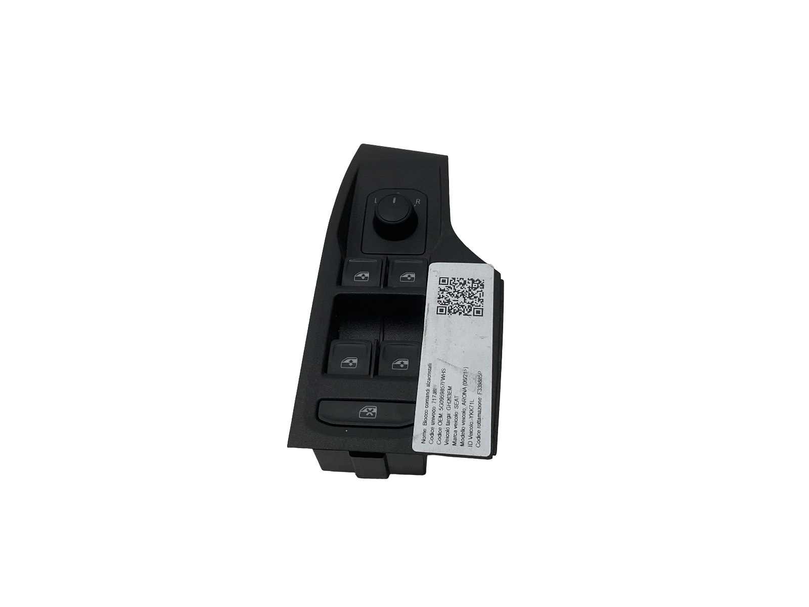 Blocco Comandi Alzacristalli (Seat Vw Ag) 5G0959857FWHS Usato