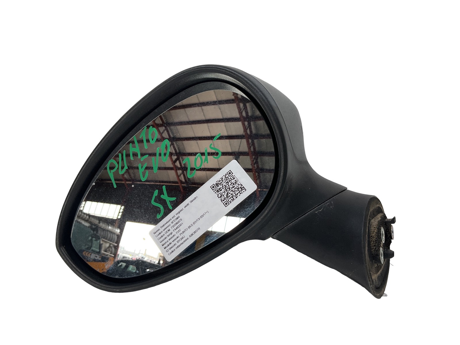 Retrovisore Est. Regolaz. Elettr. Sinistro (Fiat) 735596878 021046 Usato