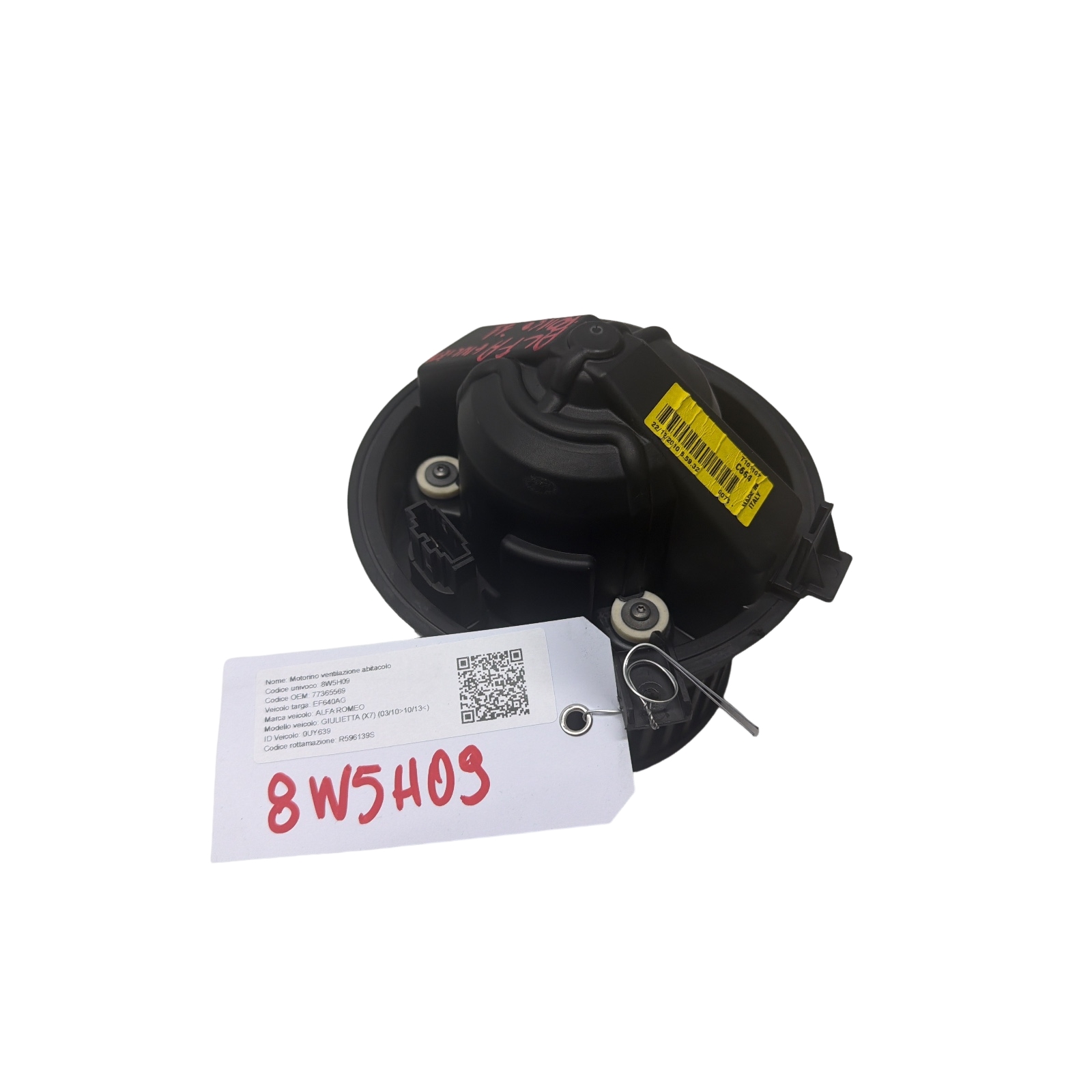 Motorino Ventilazione Abitacolo (Valeo) 77365569 T101107 Usato