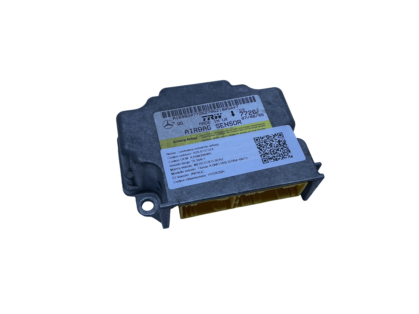Centralina Comando Airbag (Trw) A1698204085 Usato