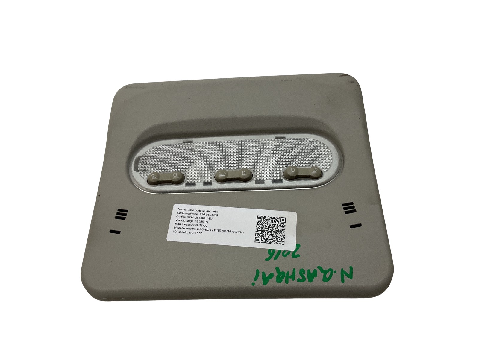 Luce Cortesia Ant. Tetto (Nissan Renault) 264304EH3A Usato