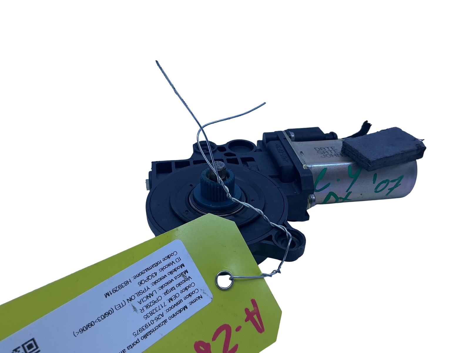 Motorino Alzacristallo Porta Ant. Destro (Johnson Gate Lames) 71732835 51.001.603 Usato