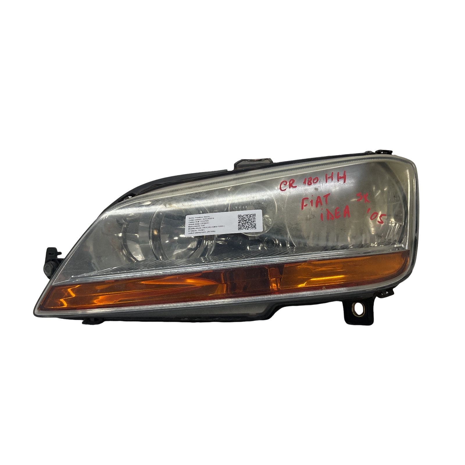 Proiettore Sinistro (Fiat) 51747605 Usato