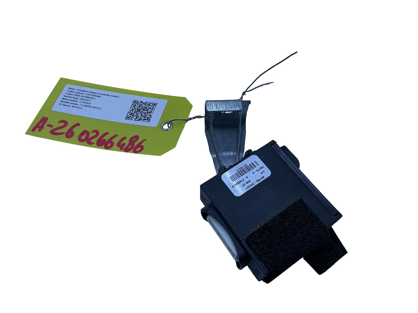 Centralina Modulo Di Controllo Comfort (Valeo) 897800H021 S-210000019 Usato