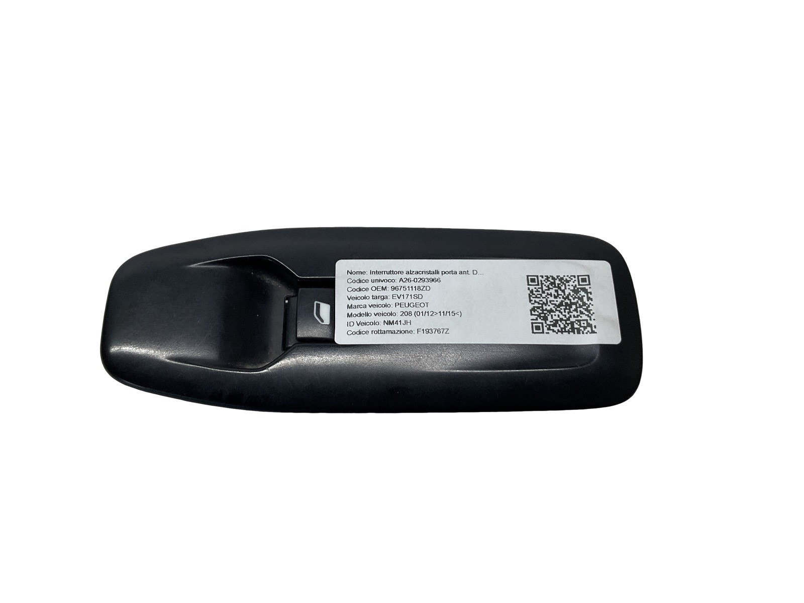 Interruttore Alzacristalli Porta Ant. Destro (Valeo) 96751118ZD E31435 Usato