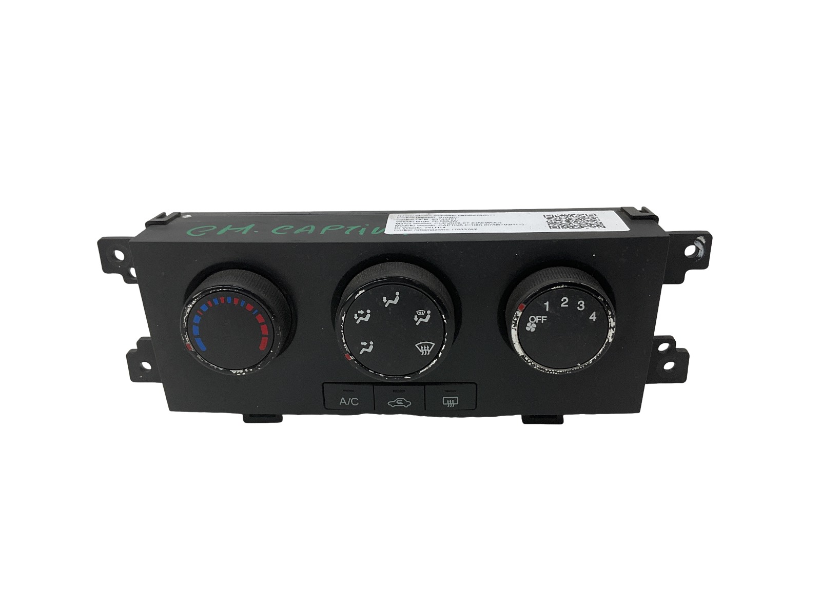 Blocco Comando Climatizzazione (Gm Daewoo Dac) 93743491 96820193 Usato