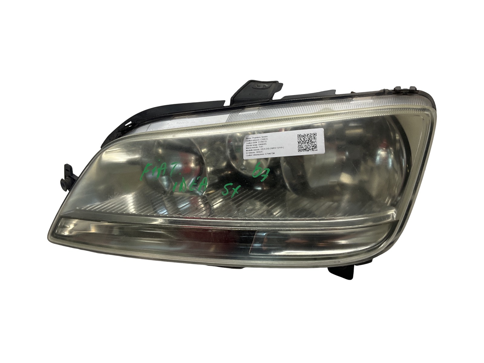 Proiettore Sinistro (Fiat Al) 51780722 Usato
