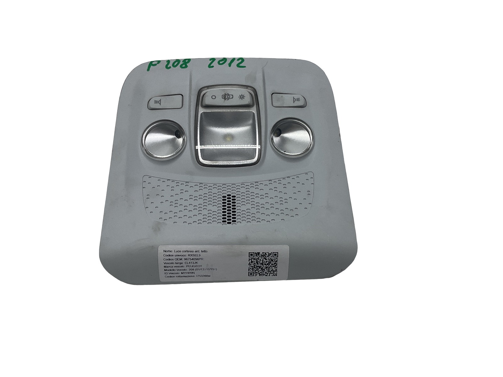 Luce Cortesia Ant. Tetto 96754056PR Usato